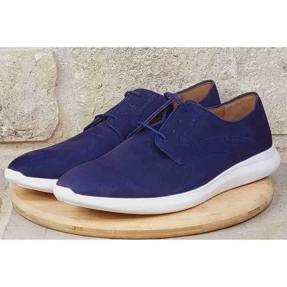 Johnston & Murphy Hennings Navy Nubuck Casual Dress Shoes Mens Size 13 Men main image 4